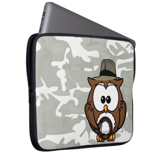 Indy-Eule Laptopschutzhülle (Vorne Rechts)