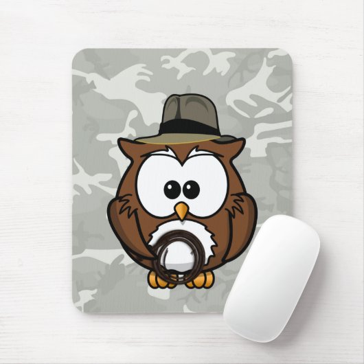 Indy-Eule Mousepad (Mit Mouse)