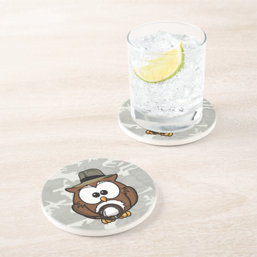 Indy-Eule Untersetzer (Seite)