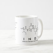 Indy Peptid-Namen-Tasse Kaffeetasse (VorderseiteRechts)