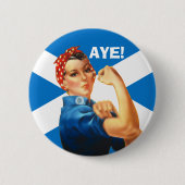 Indy Rosie sagt: Aye Button (Vorderseite)