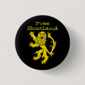 Indy Schottland Löwe zügelloses Pinback Button (Vorderseite)