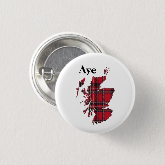 #indyref Tartan ja Schottland Pinback Button (Vorne & Hinten)