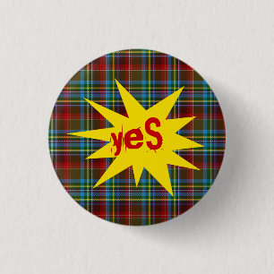 #indyref Tartan-Punk ja Schottland Pinback Button