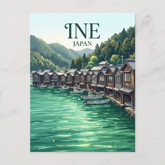 Ine no Funaya Japan Postkarte (Vorderseite)