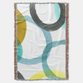 Ineinander greifen der gelben u. blauen Kreise Decke (Vorderseite Vertikal)