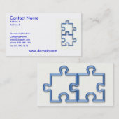 Ineinander greifenpuzzlespiel bessert Visitenkarte (Vorne/Hinten)