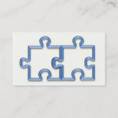 Ineinander greifenpuzzlespiel bessert Visitenkarte (Rückseite)