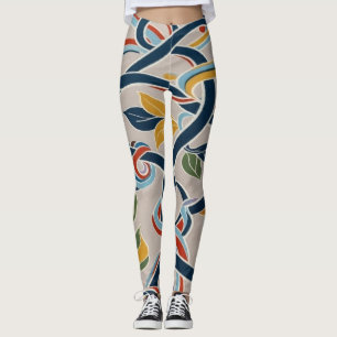 Ineinandergreifende Ranken in lebendiger Harmonie Leggings