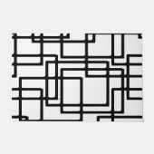 Ineinandergreifender schwarze fußmatte (Vorderseite)