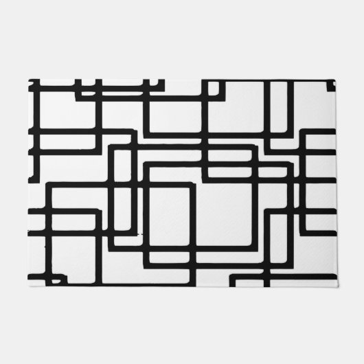 Ineinandergreifender schwarze fußmatte (Vorderseite)