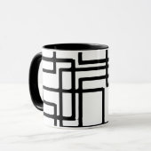 Ineinandergreifender schwarze tasse (Vorderseite Links)