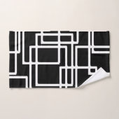 Ineinandergreifender weiße Quadrat-künstlerischer Badhandtuch Set (Handtuch)