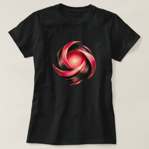 Ineinandergreifendes Bogen-Emblem-Grafik   Moderne T-Shirt