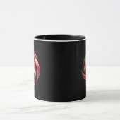 Ineinandergreifendes Bogen-Emblem | Moderne abstr Tasse (Zentrum)