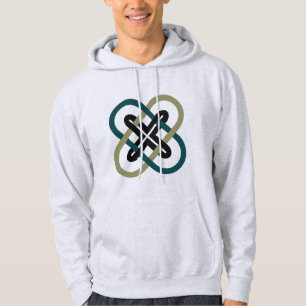 Ineinandergreifendes X Herren Kapuzenpullover Hoodie