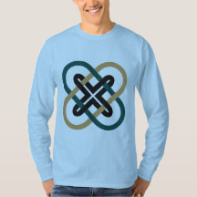 Ineinandergreifendes X Herren Langarm T-Shirt