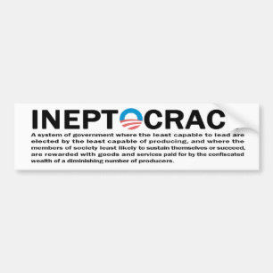 Ineptocracy Autoaufkleber