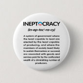 Ineptocracy Button (Vorderseite)