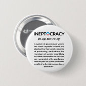 Ineptocracy Button (Vorne & Hinten)