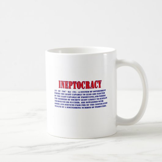 INEPTOCRACY DEFINITION KAFFEETASSE (Rechts)