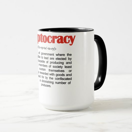 Ineptocracy Definitions-Tasse Tasse (VorderseiteRechts)