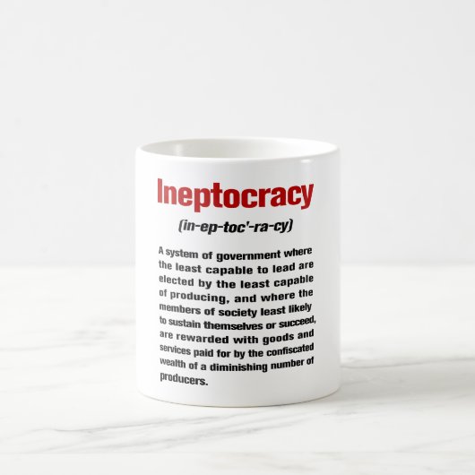 Ineptocracy Kaffeetasse (Mittel)
