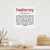 Ineptokratie Definition Poster (24"x24") (Küche)