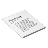 INEPTOKRATIE NOTIZBLOCK (angewinkelt)