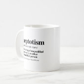 Ineptotismus Definition Tasse (Vorderseite Links)