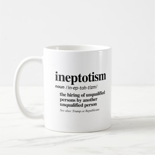 Ineptotismus Definition Tasse (Links)