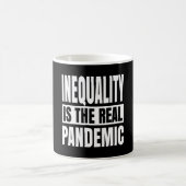 Inequality is the real pandemic kaffeetasse (Mittel)