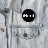 iNerd nicht iPhone oder iPad witziges humorvolles Button (Beispiel)