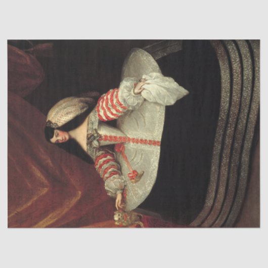 Inés de Zúñiga, Grafen von Monterrey, Miranda Seidenpapier (Vorderseite)