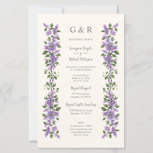 Inexpensive Chic Timeless Classic Lilac Flowers (Vorderseite)