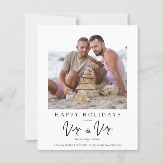 Inexpensive LGTB Gay MR & MR Christmas Wedding (Vorderseite)
