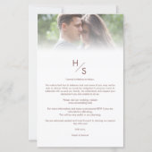 Inexpensive Low Cost Modern Vellum Effect Wedding (Rückseite)