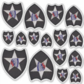 INF Infanterieabteilung Indischer Leiter Aufkleber (Vorderseite)