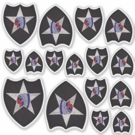 INF Infanterieabteilung Indischer Leiter Aufkleber (Vorderseite)