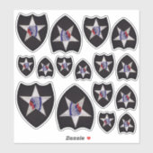 INF Infanterieabteilung Indischer Leiter Aufkleber (Blatt)