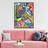 InFancy By Squid Fear City Leinwanddruck (Insitu (Wohnzimmer))