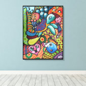 InFancy By Squid Fear City Leinwanddruck (Insitu (Holzboden))