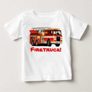 Infant Fire Truck Baby T-shirt
