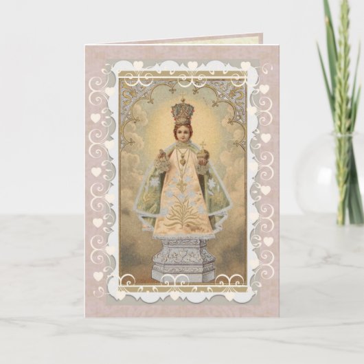Infant Jesus of Prague Religious Card Karte (Vorderseite)