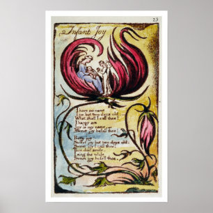 'Infant Joy', plate 23 from 'Songs of Innocence an Poster