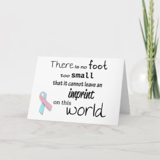 Infant loss awareness greeting card karte
