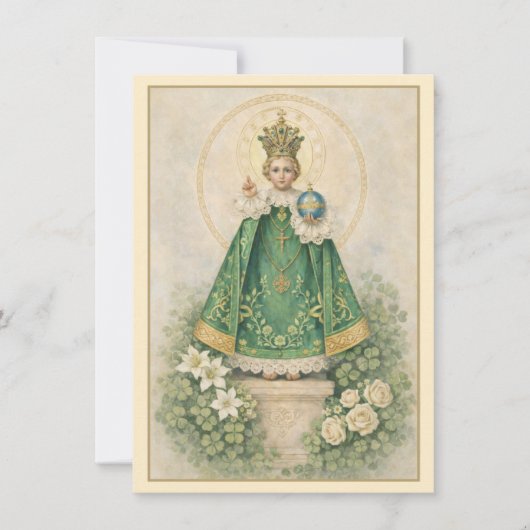 Infant of Prague Prayer St. Patricks Day (Vorderseite)