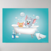 Infant Tom and Jerry Taking a Bath Poster (Vorne)