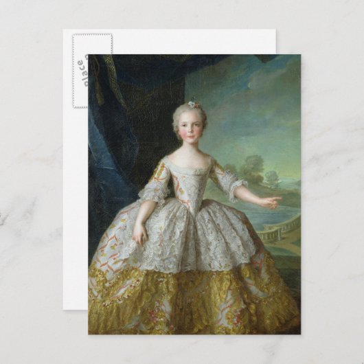 Infanta Isabelle de Bourbon-Parme 1749 Postkarte (Vorne/Hinten)