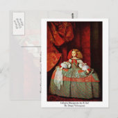 Infanta Margarita als Mädchen von Diego Velazquez Postkarte (Vorne/Hinten)